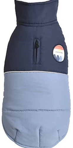 Bobby - Manteau Fluffy Bleu pour Chiens - 28cm/XS