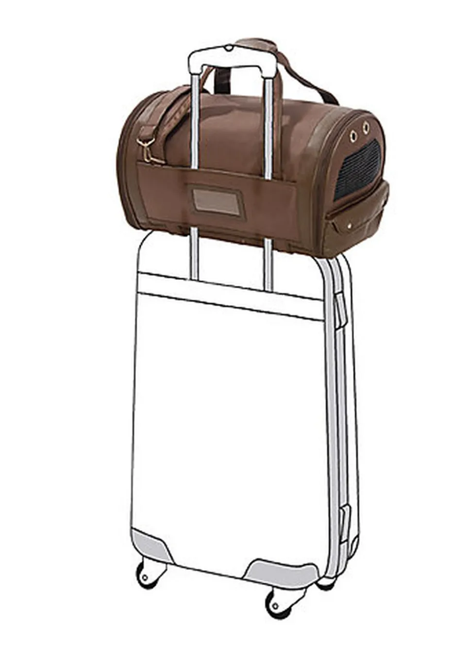 Bobby - Sac de Transport DEVIL pour Chien et Chat - Marron