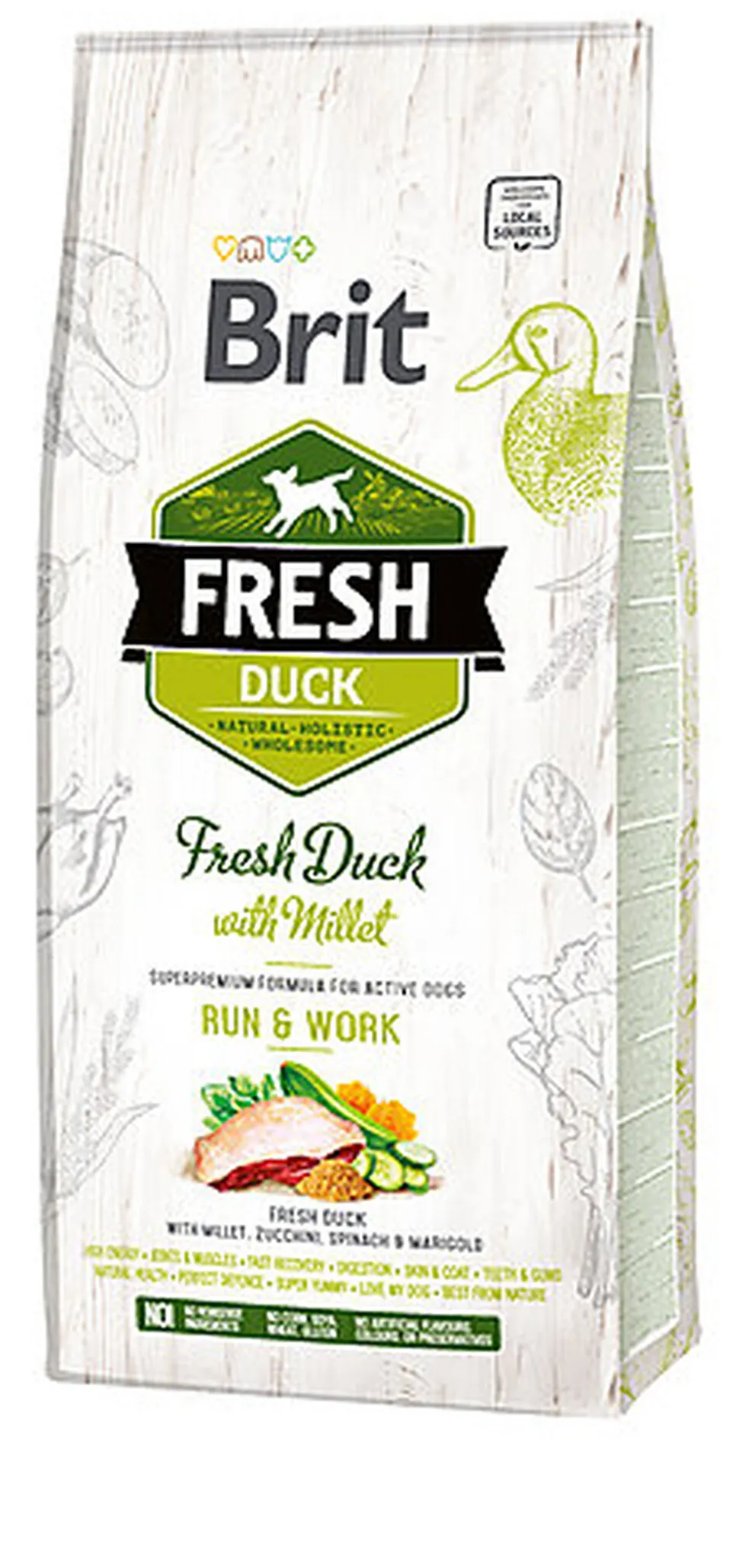 Brit - Croquettes Adult Energy Canard et Millet pour Chien