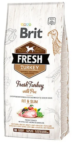 Brit - Croquettes Adult Fit Dinde et Pois pour Chien