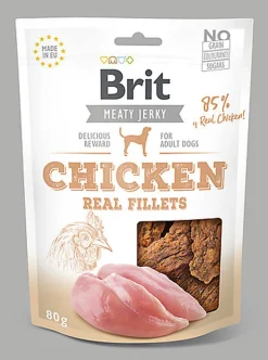 Brit - Friandises Jerky Filet de Poulet pour Chiens - 80g