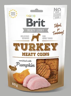 Brit - Friandises Jerky Pièce Dinde pour Chiens - 80g