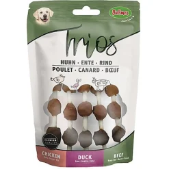 Bubimex - Batônnets Peau de Buffle au Poulet Canard et Bœuf pour Chien - 100g