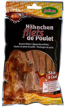 Bubimex - Friandises Filet de Poulet Skin&Coat pour Chiens - 100g