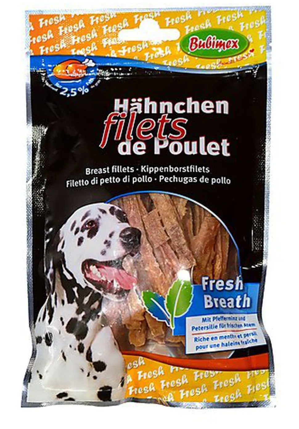 Bubimex - Friandises Filet de Poulet Fresh pour Chiens - 100g