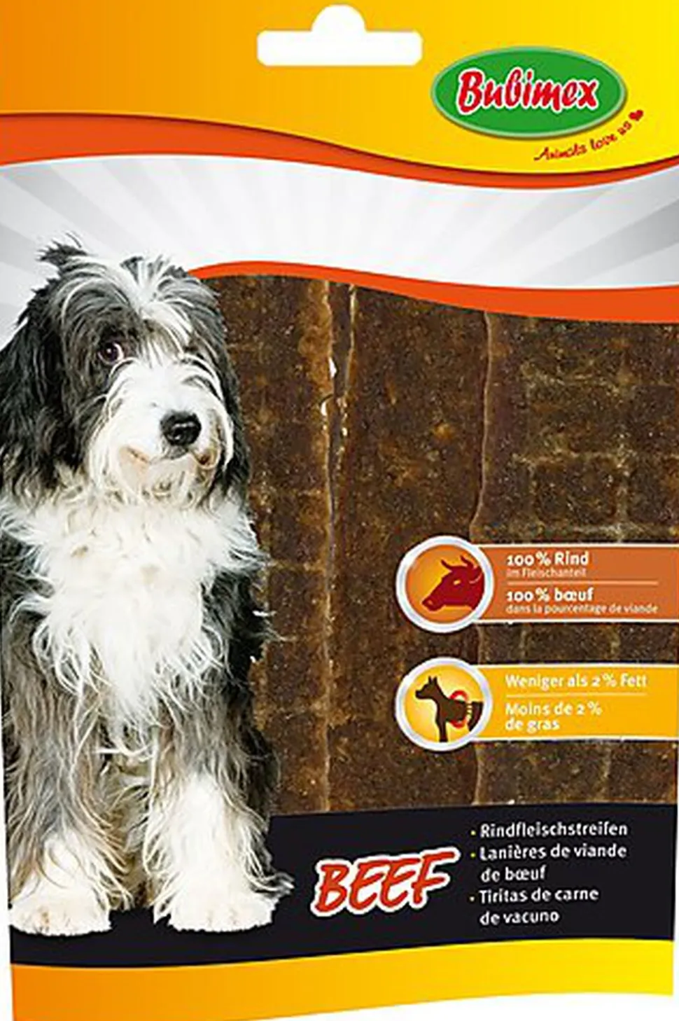 Bubimex - Friandises Lanières Bœuf pour Chien - 60g