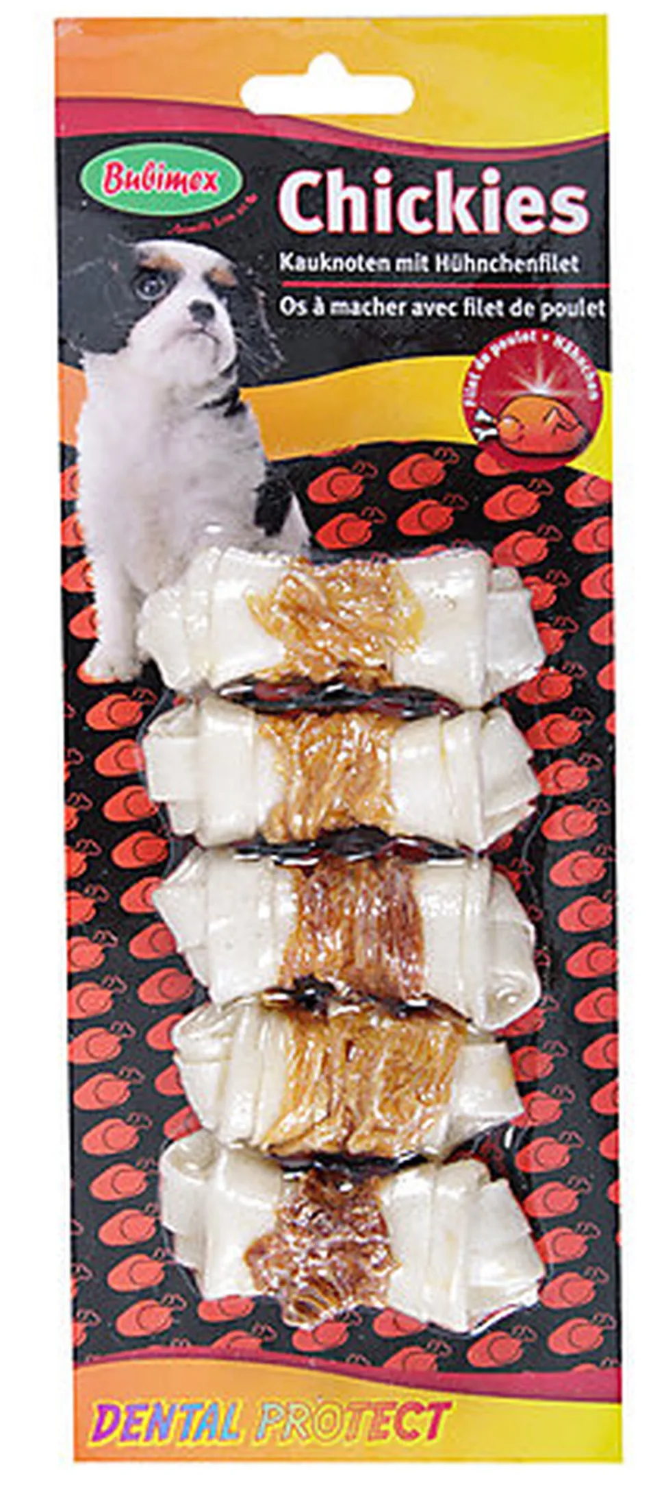 Bubimex - Friandises Os Noué Blanc au Poulet pour Chien