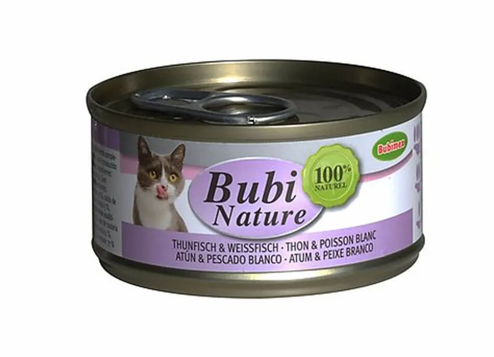 Bubimex - Pâtée Bubi Nature Thon et Poisson Blanc pour Chat - 70g