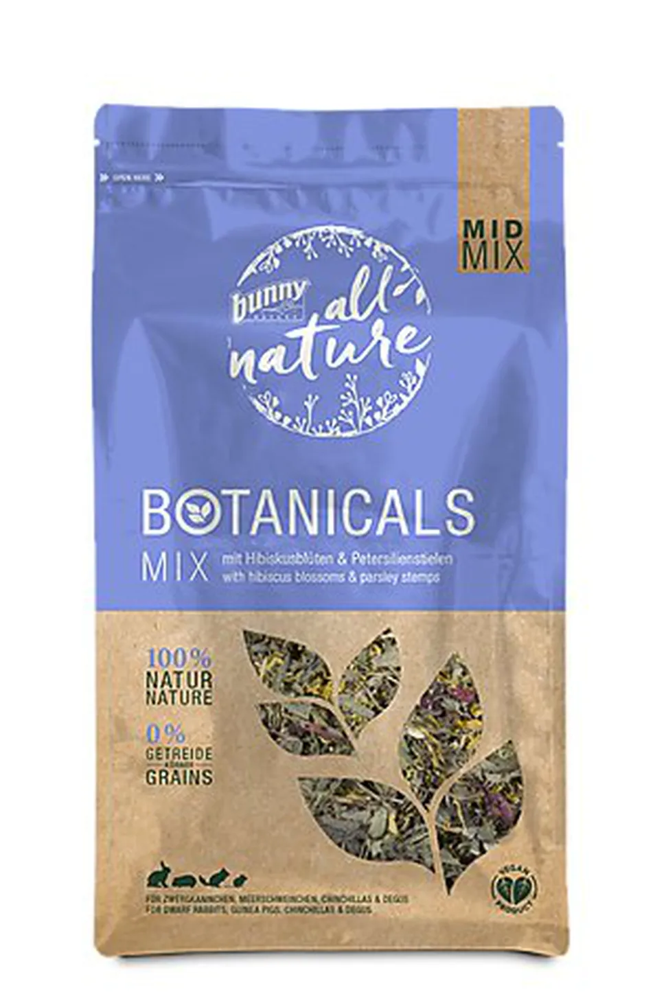 BunnyNature - BOTANICALS MID MIX Mélange Fleurs d'hibiscus et tiges de persil - 150 g