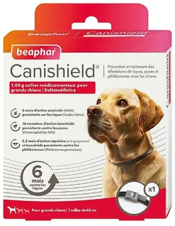 Canishield - Collier Anti-Puces Tiques pour Chien Grand