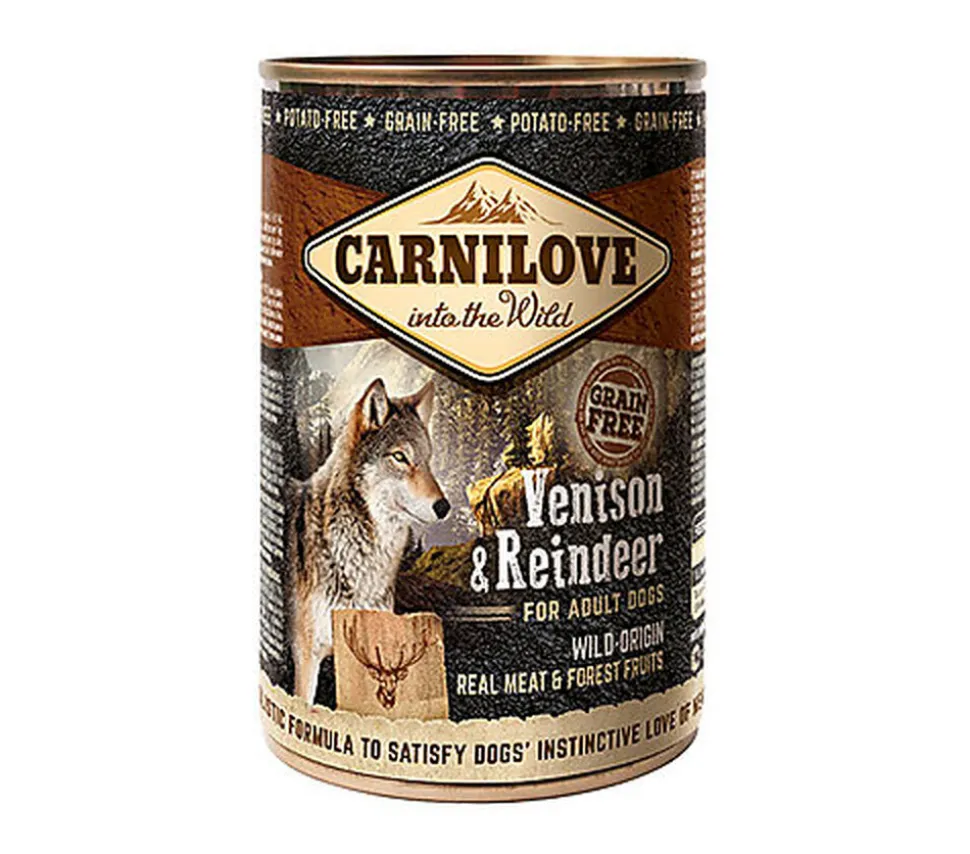 CARNILOVE - CHIEN ADULT CERF & RENNE BOÎTE - 400 GR