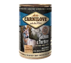 CARNILOVE - CHIEN ADULT SAUMON & DINDE BOÎTE - 400 GR