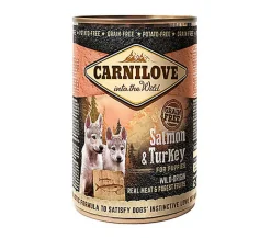 CARNILOVE - CHIEN PUPPY SAUMON & DINDE BOÎTE - 400 GR