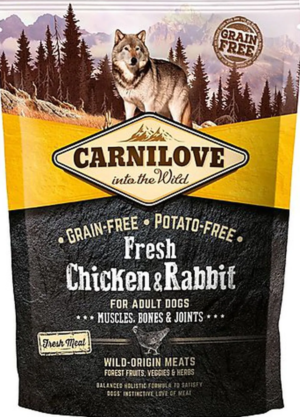 Carnilove - Croquettes Adulte Articulations Poulet & Lapin - 1,5KG