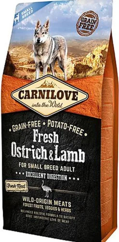 Carnilove - Croquettes Adulte Small Digestion Autruche & Agneau - 6KG