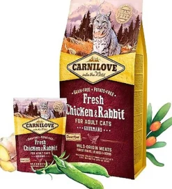 Carnilove - Croquettes Adulte Gourmand Poulet & Lapin