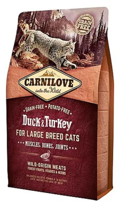 Carnilove - Croquettes Canard et Dinde pour Grand Chat