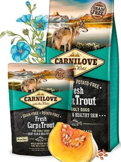 Carnilove - Croquettes Fresh Carpe et Truite pour Chien