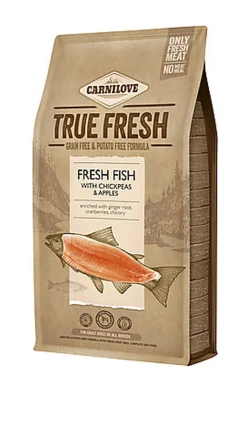 Carnilove - Croquettes True Fresh Adult au Poisson pour Chiens - 4Kg