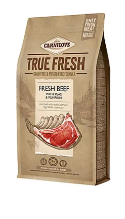 Carnilove - Croquettes True Fresh Adult au Bœuf pour Chiens - 1,4Kg