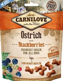 Carnilove - Friandises Crunchy Autruche et Mûres pour Chien - 200g