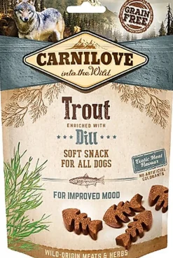 Carnilove - Friandises Semi-humide Truite et Aneth pour Chien - 200g