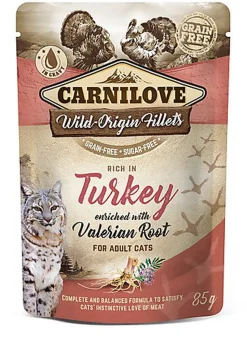 Carnilove - Sachet Fraîcheur Valeriane Adulte à la Dinde pour Chats - 85g