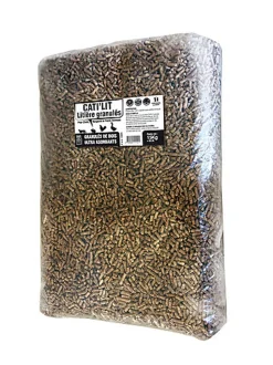 CATI'LIT - Litière Granulés Bois Ultra Absorbant pour Chat et Rongeurs - 15Kg