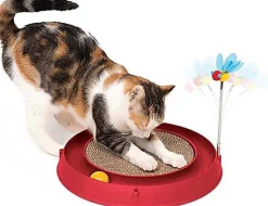 Catit - Jouet Play Circuit 3 en 1 pour Chats - Orange