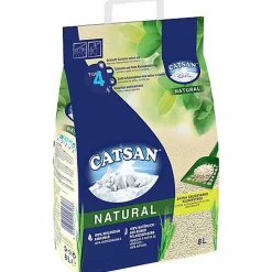 Catsan - Litière Natural Végétale Agglomérante pour Chat - 8L