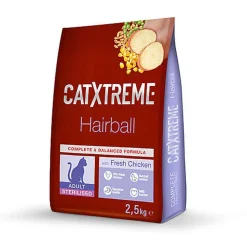 CatXtreme - Croquettes pour Chat Adulte Stérilisé Hairball - 2,5Kg