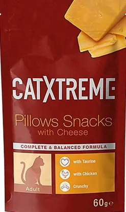 CATXTREME - Friandises Adult Pillows Snacks Fromage pour Chats - 60g