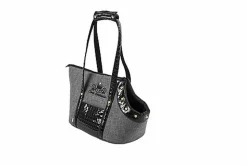 Cazo - Sac de Transport Noir pour Chien et Chat - 30x40x24cm