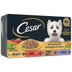 Cesar - Terrines À la Carte aux Viandes pour Chien - 4x150g