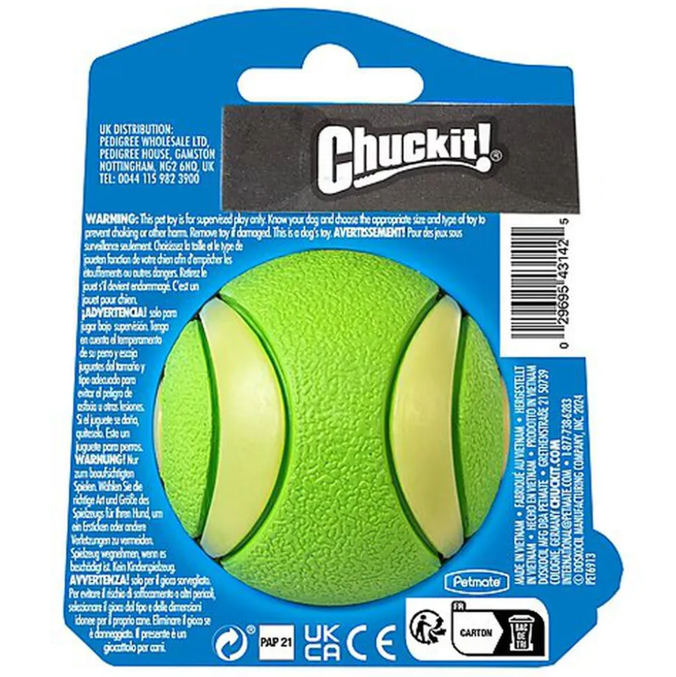 ChuckIt! - Balle Max Glow Ultra Squeaker Ball - M