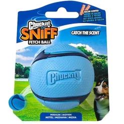 ChuckIt! - Balle Sniff Fetch Ball Bacon pour Chiens - M