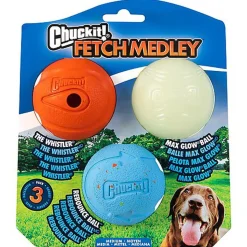 ChuckIt! - Pack 3 Balles Fetch Medley pour Chiens - M