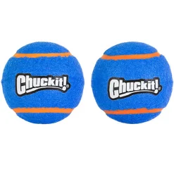 ChuckIt! - Pack 2 Balles Squeaker Tennis Balls pour Chiens - M