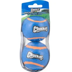 ChuckIt! - Pack 2 Balles SqueakerTennis Balls pour Chiens - S