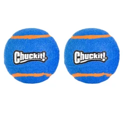 ChuckIt! - Pack 2 Balles SqueakerTennis Balls pour Chiens - S