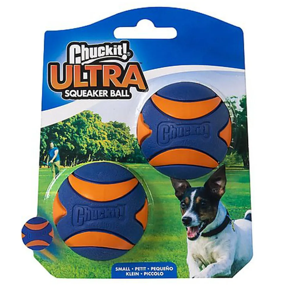 ChuckIt! - Pack 2 Balles Ultra Squeaker Ball pour Chiens - S