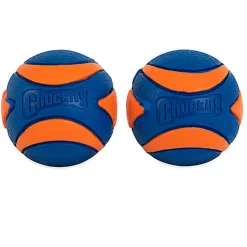 ChuckIt! - Pack 2 Balles Ultra Squeaker Ball pour Chiens - S