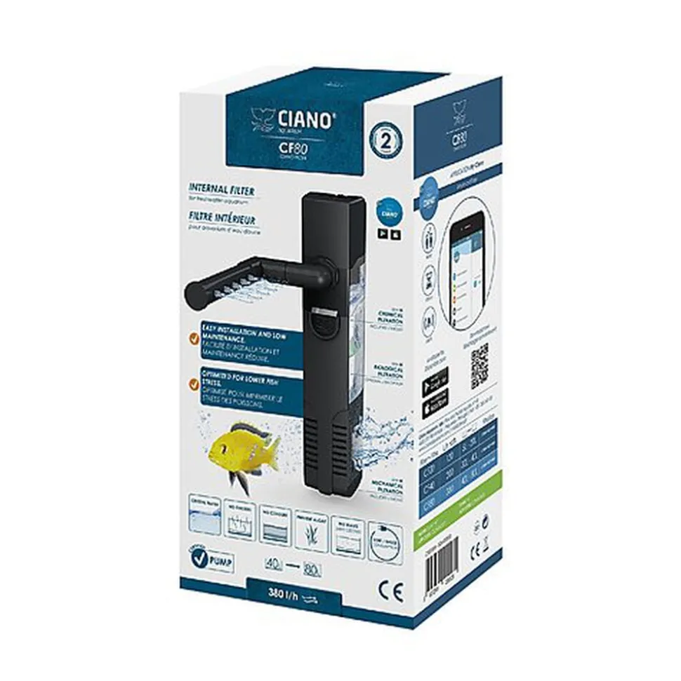 Ciano - Filtre Intérieur CF-80 pour Aquarium