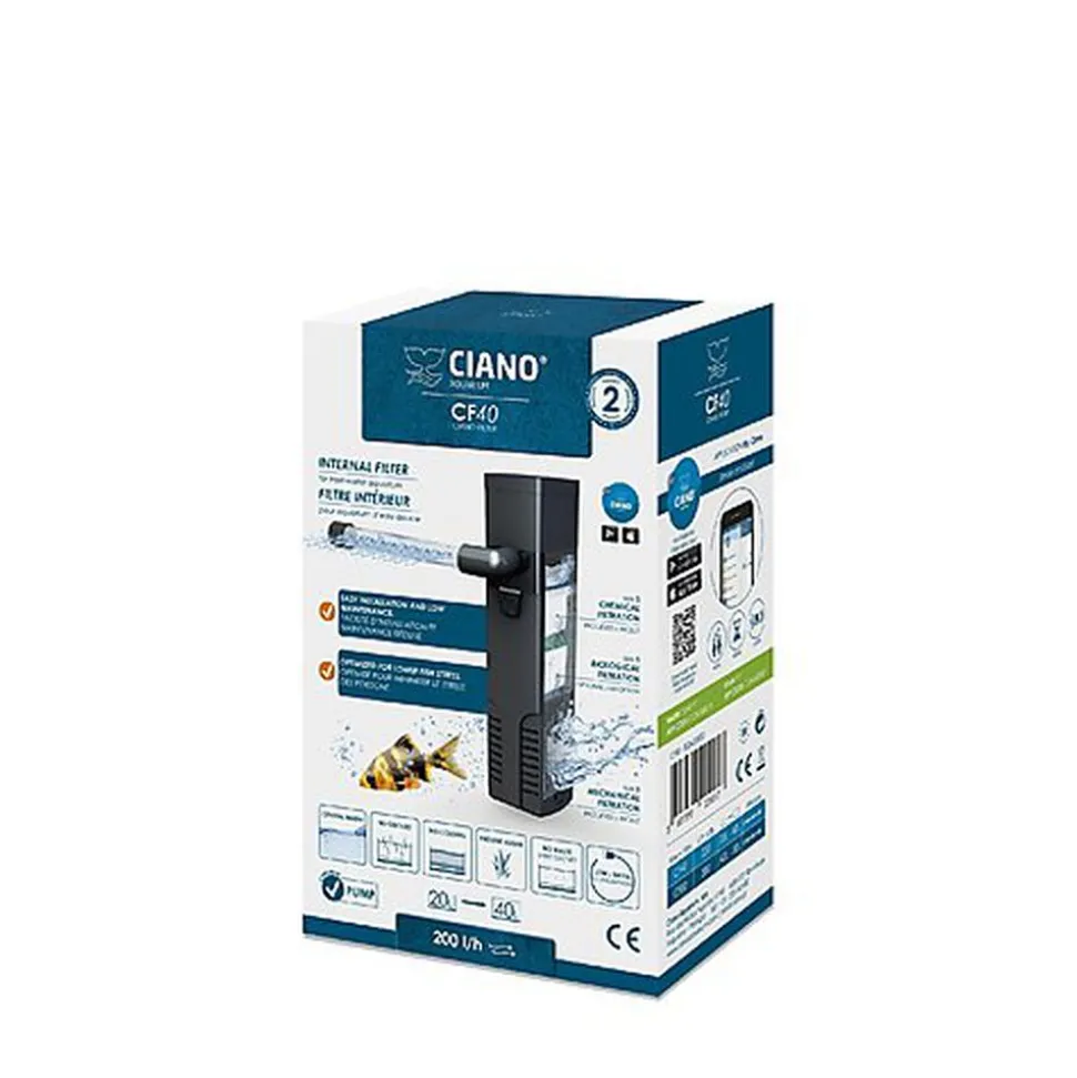 Ciano - Filtre Intérieur CF-40 pour Aquarium