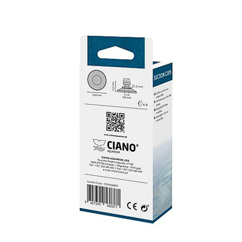 Ciano - Lot de Ventouses pour Filtres CF20/40/80 - x6