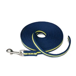 Coachi - Laisse de Dressage Training Line Bleu et Jaune pour Chiens - 5m