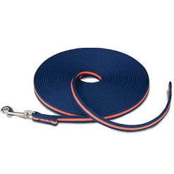 Coachi - Laisse de Dressage Training Line Bleu et Corail pour Chiens - 10m