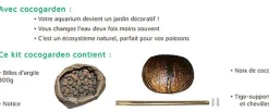 CocoPlant - Filtration Naturelle CocoGarden sans Pompe pour Aquarium