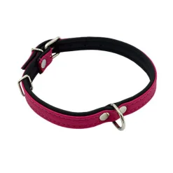 Comme Un Roi - Collier Cuir So Chic Rose / Noir pour Chien