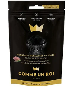 Comme Un Roi - Friandises au Poulet Romarin et Psyllium pour Chien - 100g
